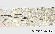 Shaded Relief Panoramic Map of Plan de Oriente