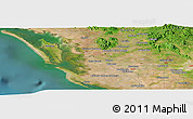 Satellite Panoramic Map of Los Algodones