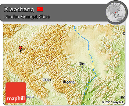 Physical 3D Map of Xiaochang