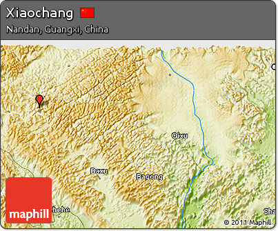 Physical 3D Map of Xiaochang