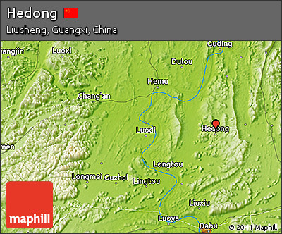 Physical 3D Map of Hedong