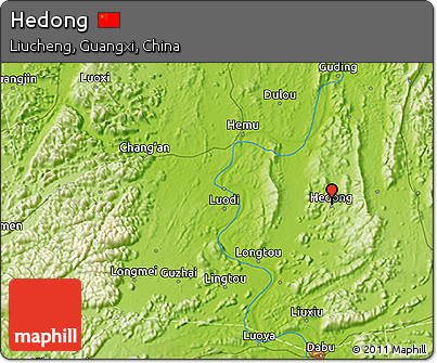 Physical 3D Map of Hedong