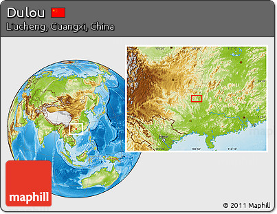 Physical Location Map of Dulou