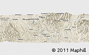 Shaded Relief Panoramic Map of the area around 24° 52' 30" N, 110° 34' 29" E
