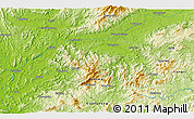 Physical 3D Map of the area around 24° 52' 30" N, 113° 58' 29" E