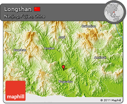 Physical 3D Map of Longshan