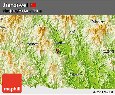 Physical 3D Map of Jianziwei