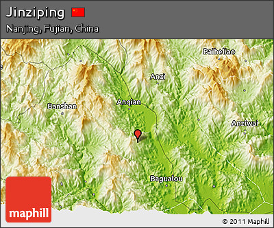 Physical 3D Map of Jinziping