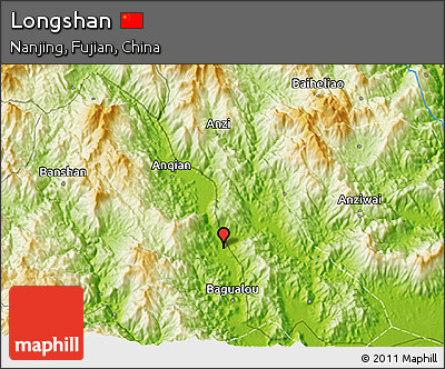 Physical 3D Map of Longshan