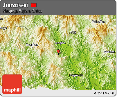 Physical 3D Map of Jianziwei