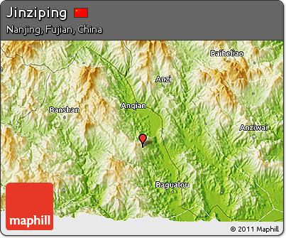 Physical 3D Map of Jinziping