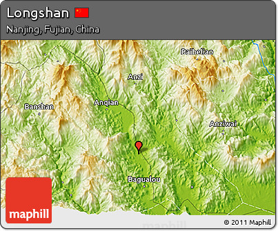 Physical 3D Map of Longshan