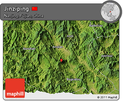 Satellite 3D Map of Jinziping
