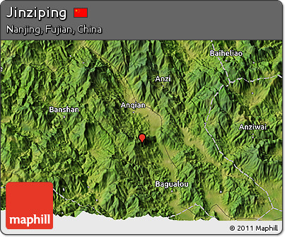 Satellite 3D Map of Jinziping