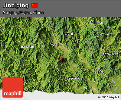 Satellite 3D Map of Jinziping