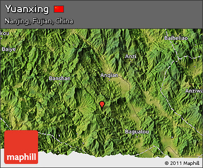 Satellite 3D Map of Yuanxing