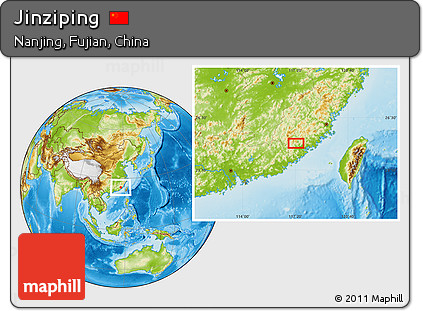 Physical Location Map of Jinziping