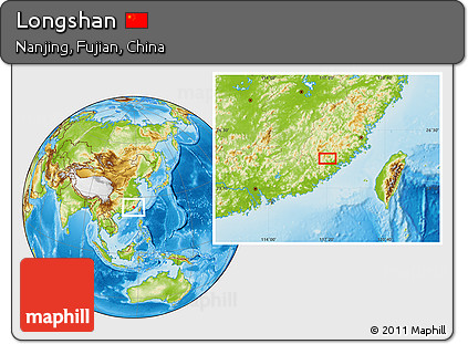 Physical Location Map of Longshan