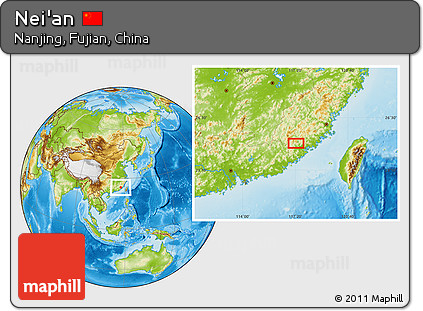 Physical Location Map of Nei'an