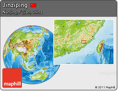 Physical Location Map of Jinziping