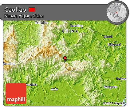 Physical 3D Map of Caoliao
