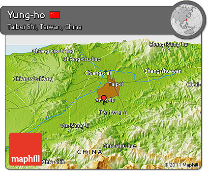 Physical 3D Map of Yung-ho