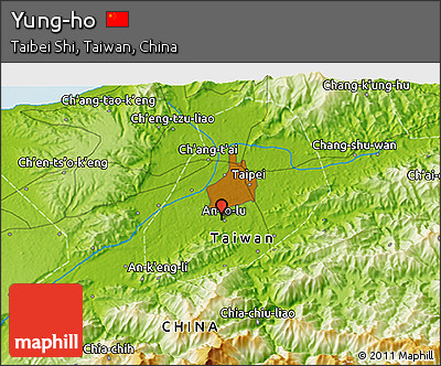 Physical 3D Map of Yung-ho