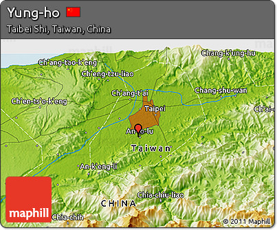 Physical 3D Map of Yung-ho