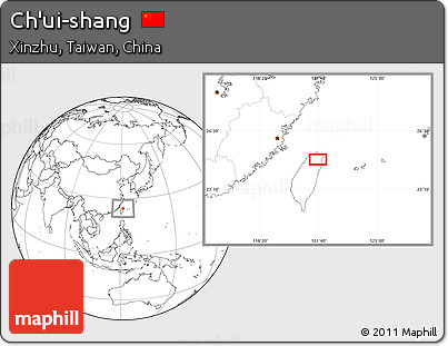 Blank Location Map of Ch'ui-shang