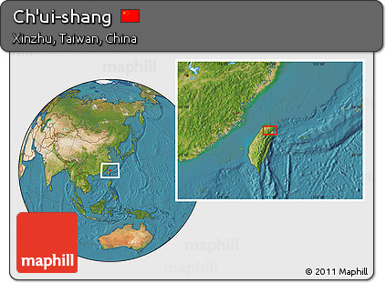 Satellite Location Map of Ch'ui-shang