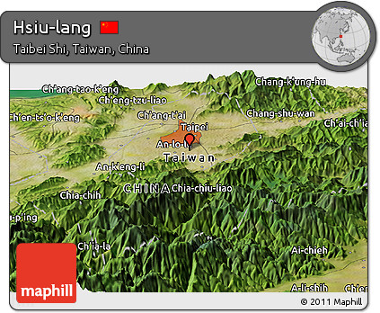 Satellite Panoramic Map of Hsiu-lang