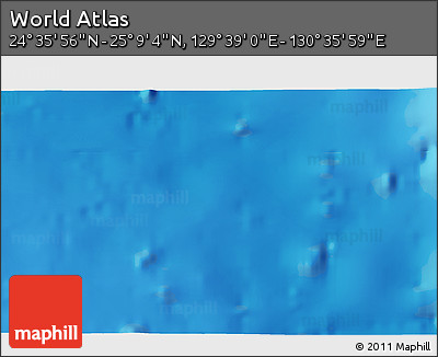 Physical 3D Map of the Area around 24° 52' 30" N, 130° 7' 30" E
