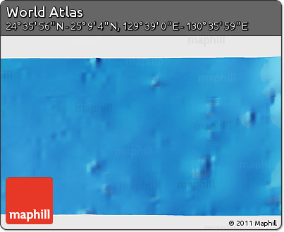 Physical 3D Map of the Area around 24° 52' 30" N, 130° 7' 30" E