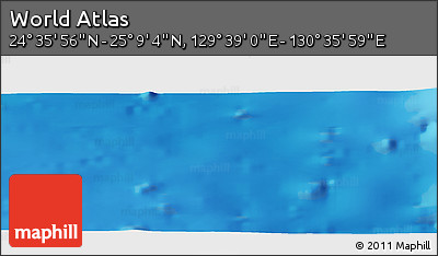 Physical Panoramic Map of the Area around 24° 52' 30" N, 130° 7' 30" E