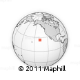 Outline Map of the Area around 24° 52' 30" N, 137° 37' 30" W, rectangular outline