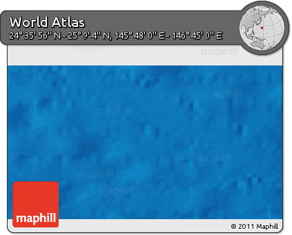 Physical 3D Map of the Area around 24° 52' 30" N, 146° 16' 30" E