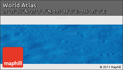 Physical Panoramic Map of the Area around 24° 52' 30" N, 146° 16' 30" E