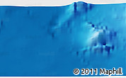 Physical 3D Map of the area around 24° 52' 30" N, 147° 58' 29" E