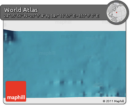 Satellite 3D Map of the Area around 24° 52' 30" N, 149° 40' 30" E