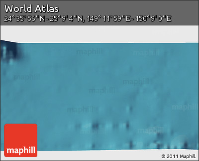 Satellite 3D Map of the Area around 24° 52' 30" N, 149° 40' 30" E