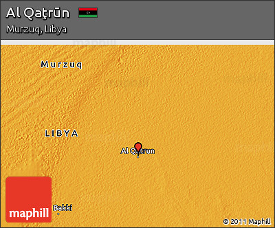 Political 3D Map of Al Qaţrūn