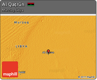 Political 3D Map of Al Qaţrūn
