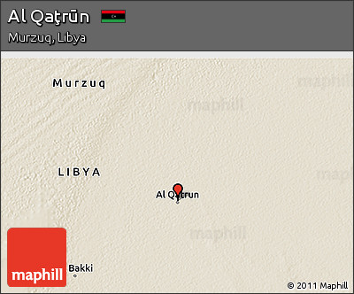 Shaded Relief 3D Map of Al Qaţrūn