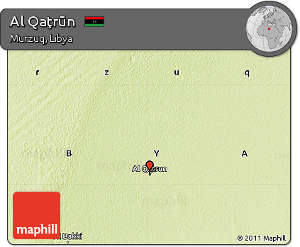 Physical Map of Al Qaţrūn