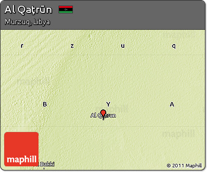 Physical Map of Al Qaţrūn