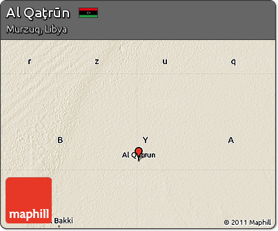 Shaded Relief Map of Al Qaţrūn