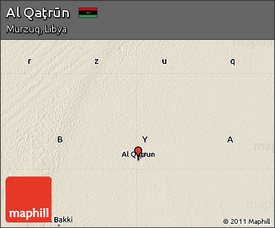 Shaded Relief Map of Al Qaţrūn