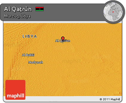 Political Panoramic Map of Al Qaţrūn
