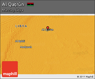 Political Panoramic Map of Al Qaţrūn