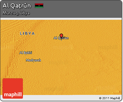 Political Panoramic Map of Al Qaţrūn